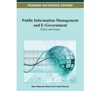 Mary Maureen Brown G. Da Public Information Management and E- (Copertina rigida)
