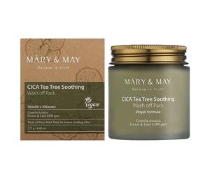 Mary&May Cica Tea Tree Soothing Wash Off Pack 125 g / Cosmetici coreani, Bell...