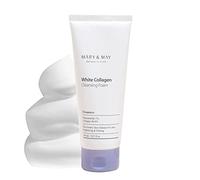 Mary&May Schiuma Detergente al Collagene Bianco 150ml con Niacinamide per Pelle Luminosa e Idratata