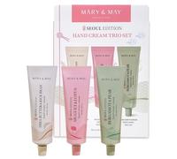 Mary&May Set trio di creme per le mani con burro di karitè e crusca di riso (Edizione Seoul) - idratante per le mani vegano coreano per mani morbide e sane - 3 formule e aromi diversi, 50 ml