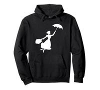 Mary Poppins Flying Silhouette Felpa con Cappuccio