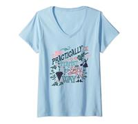 Mary Poppins Practically Perfect Maglietta con Collo a V