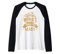 Mary - Un Nome Che ispira - Parola più Impressionante Mary Maglia con Maniche Raglan