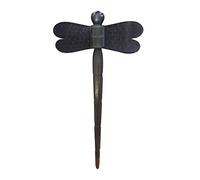 Marycrafts Bastoncino per Capelli Libellula in Corno di Bufalo - Forchetta Capelli Artigianale Fatto a Mano