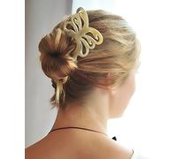 Marycrafts Spillone per Capelli Farfalla in Corno di Bufalo Fatto a Mano - Bastoncino Capelli Donna Artigianale