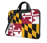 Maryland Bandiera di Stato Stampa Comodo Laptop Borse Elegante E Protettivo Computer Bag Stile Unico, Nero , 15.6 inch