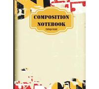 Maryland Flag Composition Notebook: Distressed Maryland State Flag Notebook for Students, Teachers, and Writers