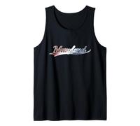 Maryland Patriotic Red White And Blue Distressed USA Style Canotta
