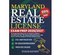 MARYLAND Real Estate License Exam Prep 2026/2027: The Complete Study Solution to Pass on the First Try, Including 5 Full-Length Practice Tests, 700+ ... Strategies for the Broker/Salesperson Exam