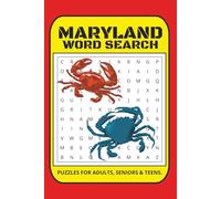 Maryland Word Search Puzzle Book: Word Searches with Easy to Read Print about Maryland, Maryland Food, Places in Maryland, and More | 6x9 inches, 110 ... for Vacations, Birthdays, and Free Time.,