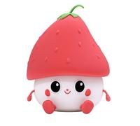Mary's Luce notturna a forma di fragola - LED ricaricabile con luce calda 3000 K, lampada decorativa per camera dei bambini e soggiorno, timer 15/30 minuti, batteria 1200 mAh