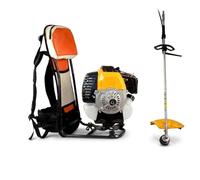 Maryse Decespugliatore a Scoppio 52 cc a Spalla - Modello Zaino 2 in 1 con Motore 2 Tempi a Miscela - Tagliabordi e Lama 3 Denti - Potente, Ergonomico e Ideale per Giardino, Rovi e Sterpaglie