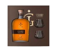 Marzadro - Confezione Moderna con Grappa Riserva di Amarone "Giare" + 2 Calici 0,70 lt.