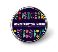 Marzo è il mese della storia delle donne. Spille, spille da bavero, bottoni rotondi in smalto, spille, decorazioni per feste per uomini e donne.