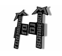 Marzocchi Bomber DJ 2020 Forcella Sospensione Sticker Decal Kit Adesivo Grigio
