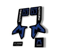 Marzocchi Bomber DJ 2025 Forcella Sospensione Sticker Decal Kit Adesivo Blu...