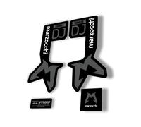 Marzocchi Bomber DJ 2025 Forcella Sospensione Sticker Decal Kit Adesivo Grigio