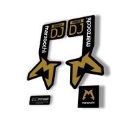 Marzocchi Bomber DJ 2025 Forcella Sospensione Sticker Decal Kit Adesivo Oro