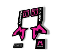 Marzocchi Bomber DJ 2025 Forcella Sospensione Sticker Decal Kit Adesivo Rosa