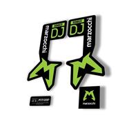 Marzocchi Bomber DJ 2025 Forcella Sospensione Sticker Decal Kit Adesivo Verde