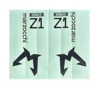 Marzocchi Bomber Z1 Air/Coil Decal | Standard / Clear Logo | Gloss Red Fork