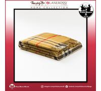 MARZOTTO LANEROSSI ROSSI CHECK Plaid in pura lana vergine