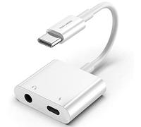 MAS CARNEY │ Adattatore per cuffie e caricabatterie da USB Tipo C a 3,5 mm compatibile con Pixel 5 4 3 XL, Galaxy S22 S21 S20 S20+ Note 20, Ipad Pro, Macbook