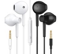 MAS CARNEY - Auricolari stereo cablati con controllo del volume e microfono per smartphone