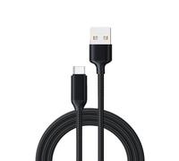 MAS CARNEY Cavo USB Type-C, Cavo USB C 2,4A Ricarica Rapida, Cavo dati intrecciato in nylon, Compatibile con iPhone 15/16 Samsung S22 Xiaomi Pixel OnePlus Realme Oppo, Ecc., 1,8 M Nero