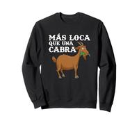 Más Loca Que Una Cabra Granja Granjero Campesina Retro Felpa