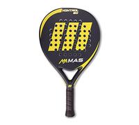MAS Padel - KONTROL 50, Racchetta da Padel, Giallo/Ardesia, Rivestimento 50% in Fibra di Carbonio, Custodia Inclusa