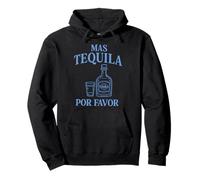 Mas Tequila Por Favor Divertente Festa Bere Felpa con Cappuccio