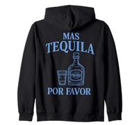Mas Tequila Por Favor Divertente Festa Bere Felpa con Cappuccio