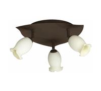 MAS55263/86/10 PALFONIERA MASSIVE 3XG9 COPPE ORIENTAB.VETRO BASE BRUNITO