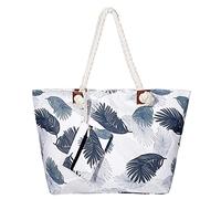 MASADA Grande borsa da spiaggia idrorepellente con cerniera Piume