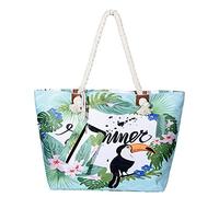 MASADA Grande borsa da spiaggia idrorepellente con cerniera Summer