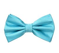 MASADA Papillon azzurro - Accessorio da uomo, regolabile in modo continuo, fatto a mano con chiusura a gancio - 12 x 6 cm