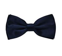 MASADA Papillon blu notte lucido - Accessorio da uomo, regolabile in modo continuo, fatto a mano con chiusura a gancio - 12 x 6 cm