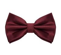 MASADA Papillon bordeaux - Accessorio da uomo, regolabile in modo continuo, fatto a mano con chiusura a gancio - 12 x 6 cm