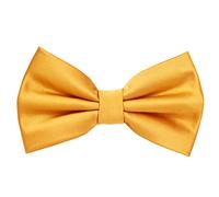 MASADA Papillon giallo - Accessorio da uomo, regolabile in modo continuo, fatto a mano con chiusura a gancio - 12 x 6 cm