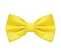 MASADA Papillon giallo limone - Accessorio da uomo, regolabile in modo continuo, fatto a mano con chiusura a gancio - 12 x 6 cm