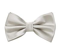 MASADA Papillon grigio chiaro - Accessorio da uomo, regolabile in modo continuo, fatto a mano con chiusura a gancio - 12 x 6 cm