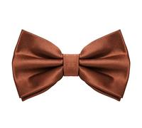 MASADA Papillon marrone noce - Accessorio da uomo, regolabile in modo continuo, fatto a mano con chiusura a gancio - 12 x 6 cm