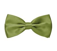 MASADA Papillon pistacchio lucido - Accessorio da uomo, regolabile in modo continuo, fatto a mano con chiusura a gancio - 12 x 6 cm