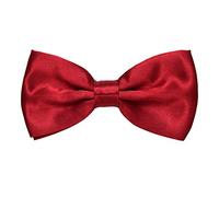 MASADA Papillon rosso lucido - Accessorio da uomo, regolabile in modo continuo, fatto a mano con chiusura a gancio - 12 x 6 cm