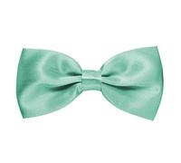 MASADA Papillon verde menta lucido - Accessorio da uomo, regolabile in modo continuo, fatto a mano con chiusura a gancio - 12 x 6 cm