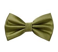 MASADA Papillon verde olivia - Accessorio da uomo, regolabile in modo continuo, fatto a mano con chiusura a gancio - 12 x 6 cm