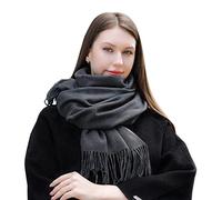 MASADA sciarpa invernale donna calda e morbida - Grigio scuro