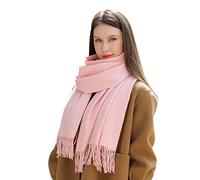 MASADA sciarpa invernale donna calda e morbida - Rosa polveroso