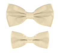 MASADA set papillon abbinati padre-figlio, già annodati e regolabili - Beige